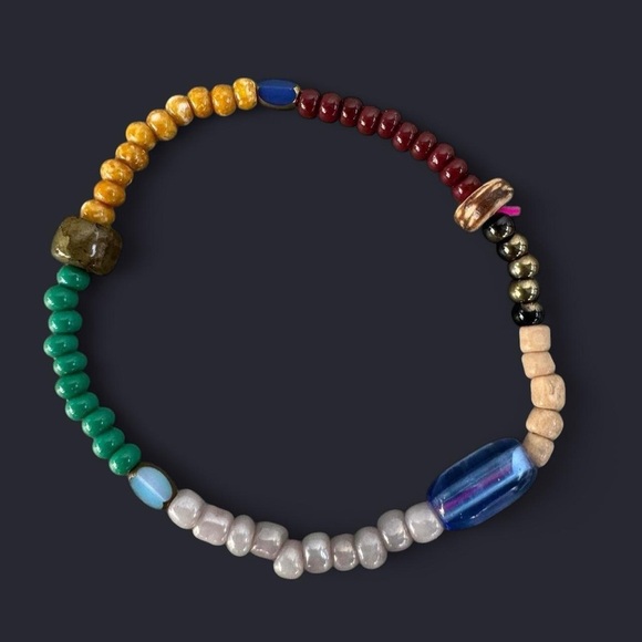 Boho Mixed Bead Bracelet Stack - 4pcs - Picture 6 of 6